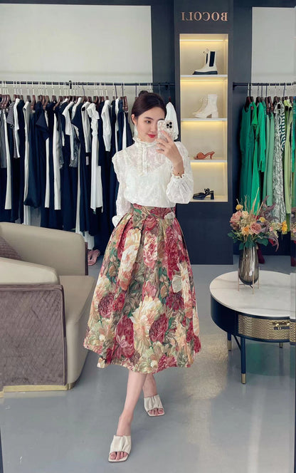 Vintage Floral Skirt WBT50928