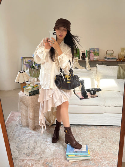 Vintage Ballet Bow Ankle Boots ST1966