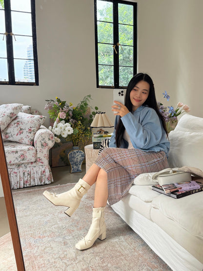 Vintage Ballet Bow Ankle Boots ST1966