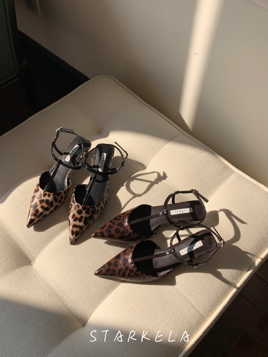 Feline T-Straps Pointed Heels ST8-269