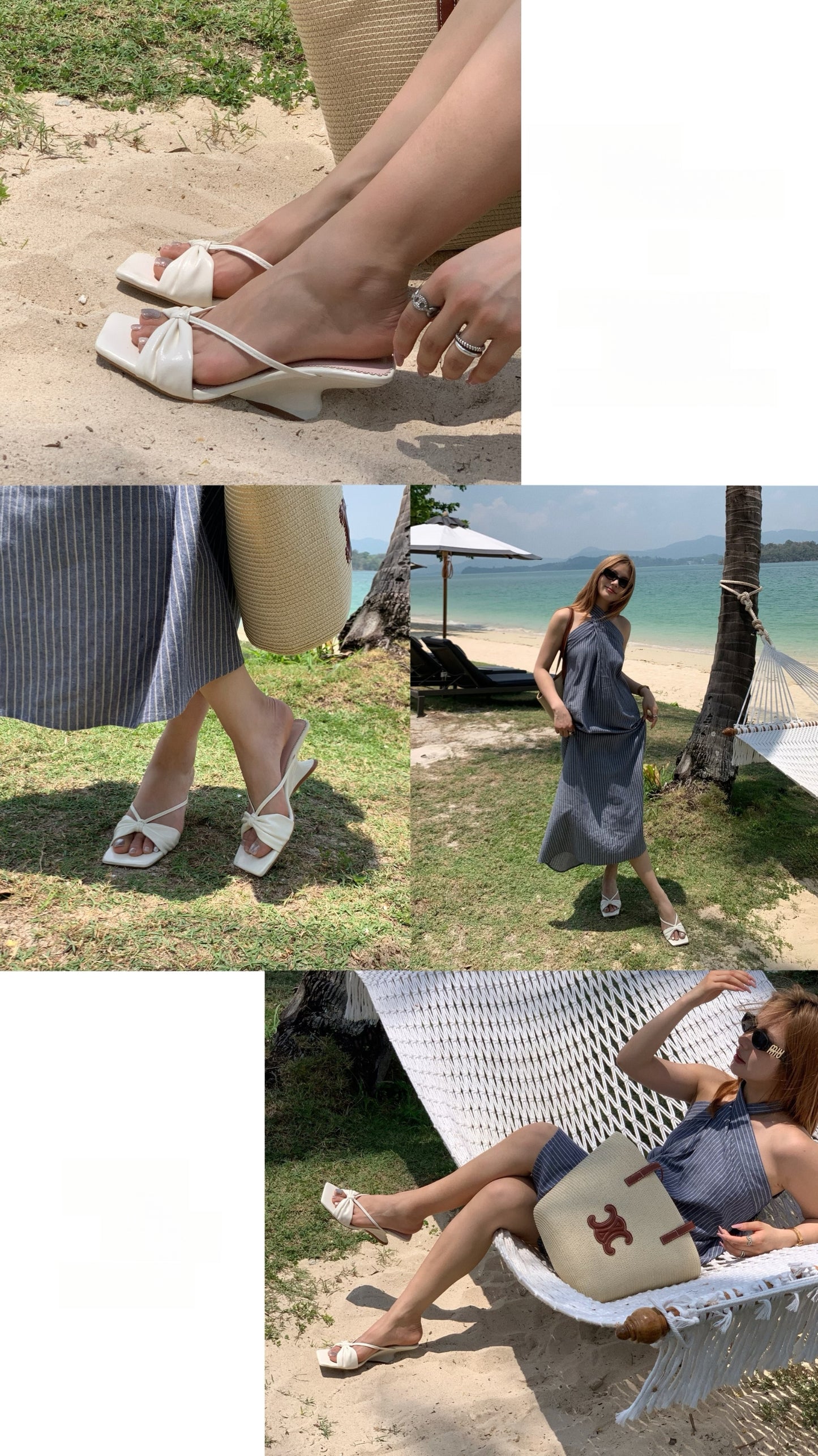 Starkela Ribbon Curve Heels ST8-285