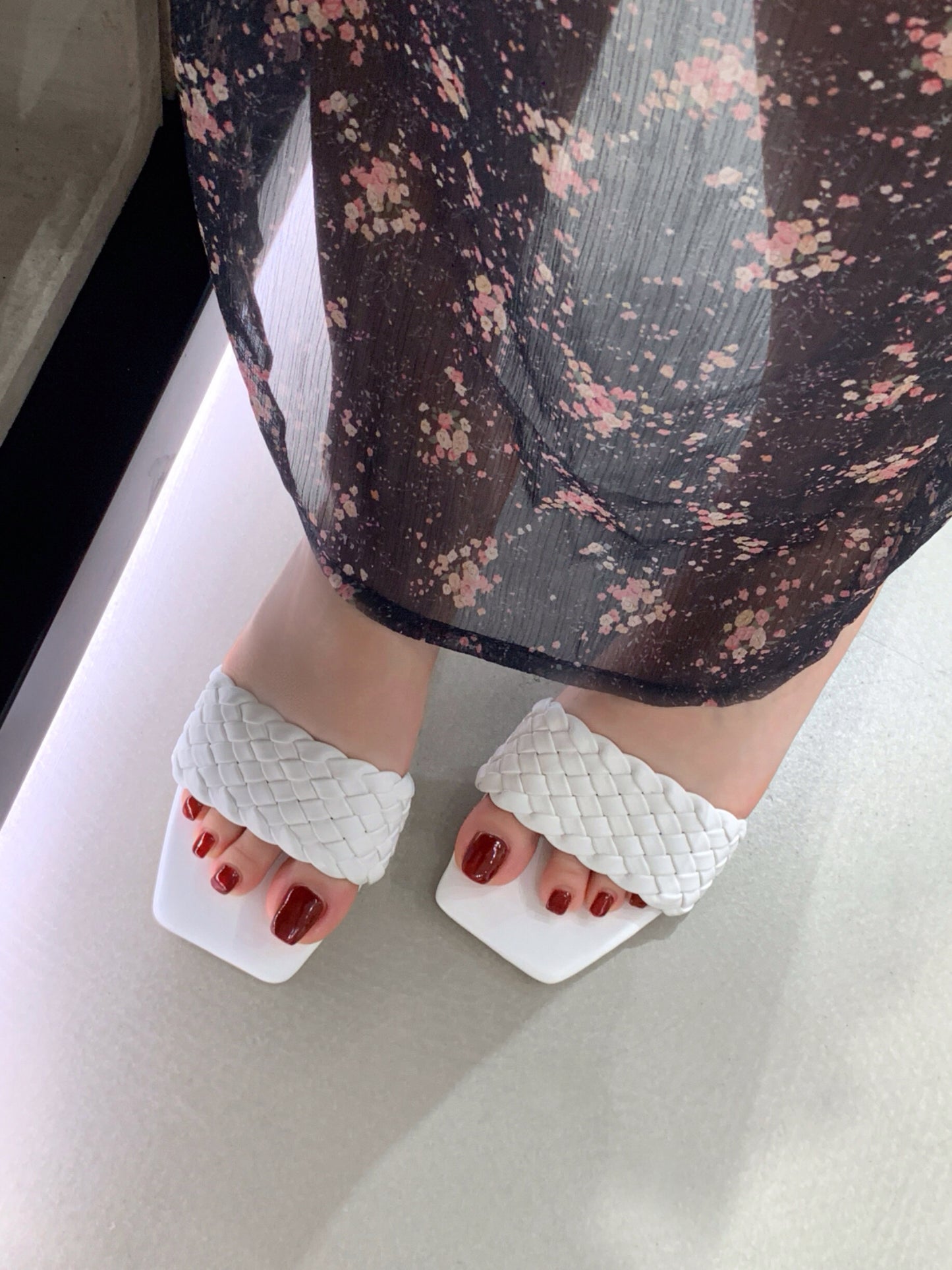 Starkela Weave Square Mules