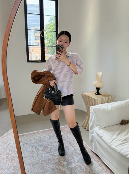 Buckle Strap Knee-high Boots (ST19-16)