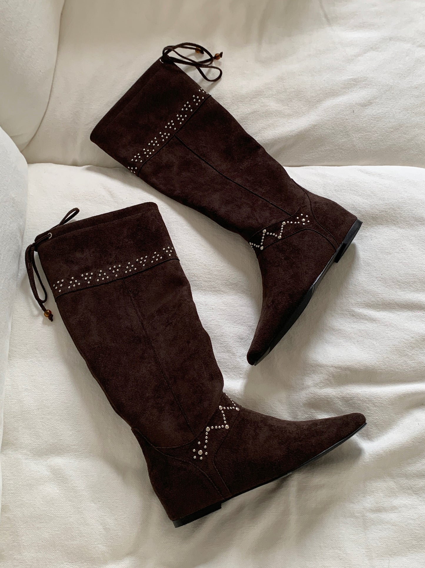 Starkela Zig-Zag Studded Boots