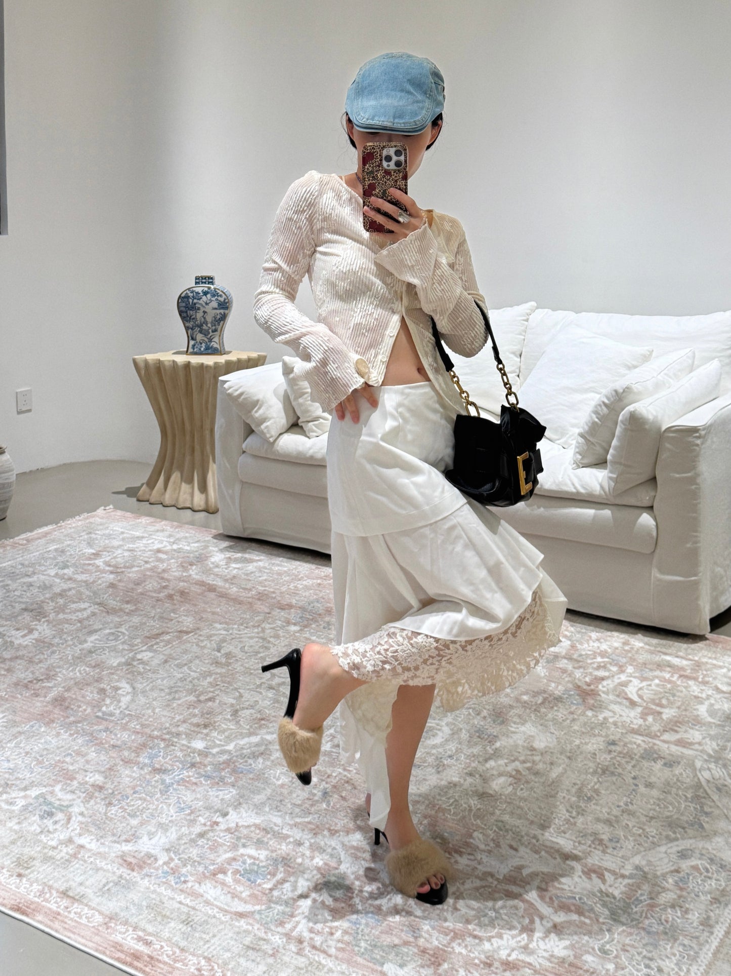 Autumn Fur Sandals Heels