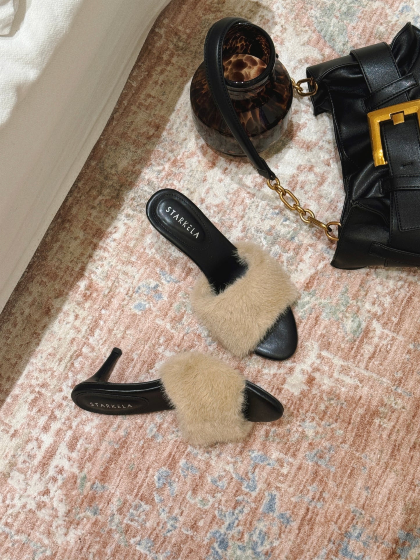 Autumn Fur Sandals Heels