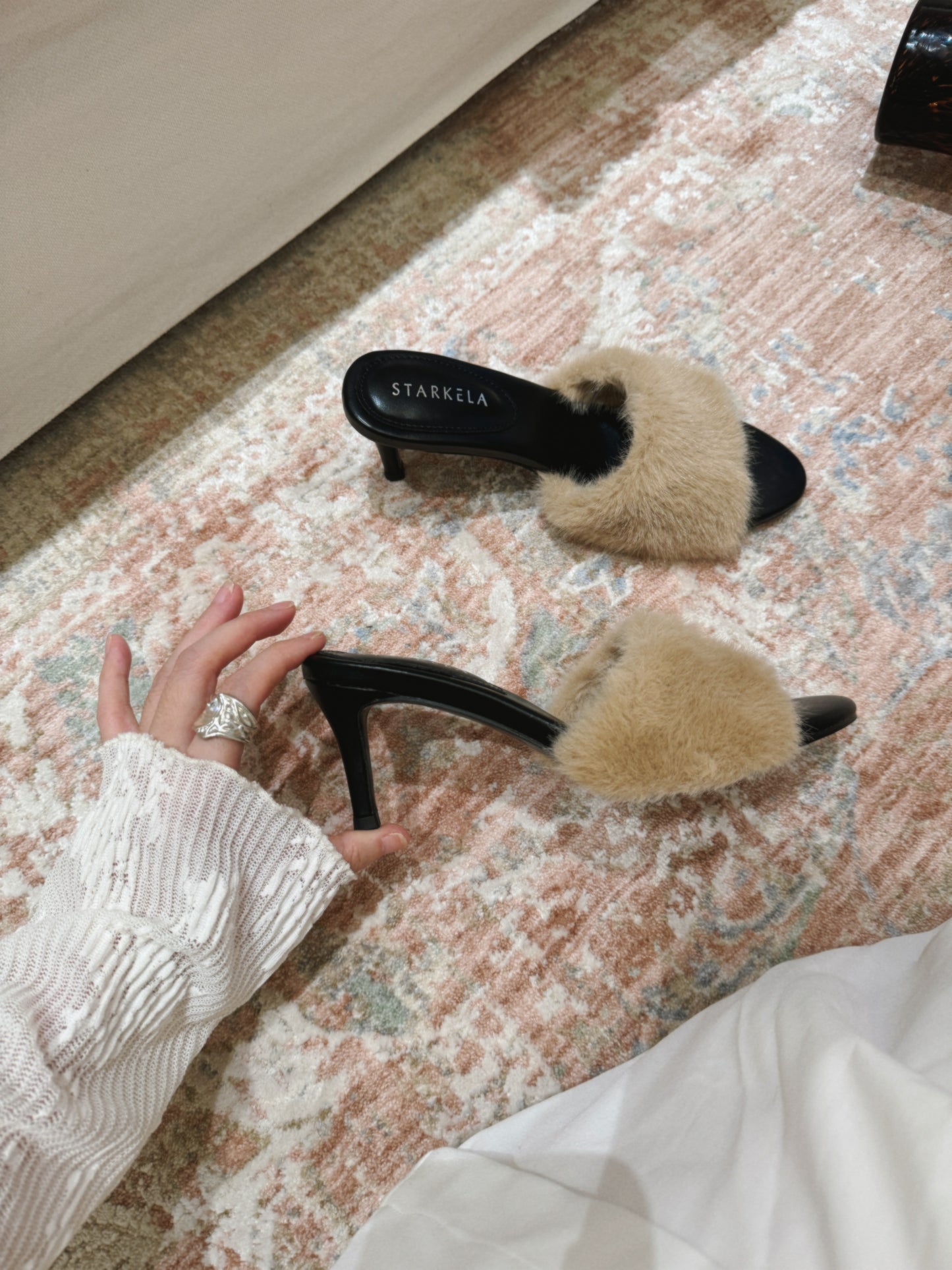 Autumn Fur Sandals Heels