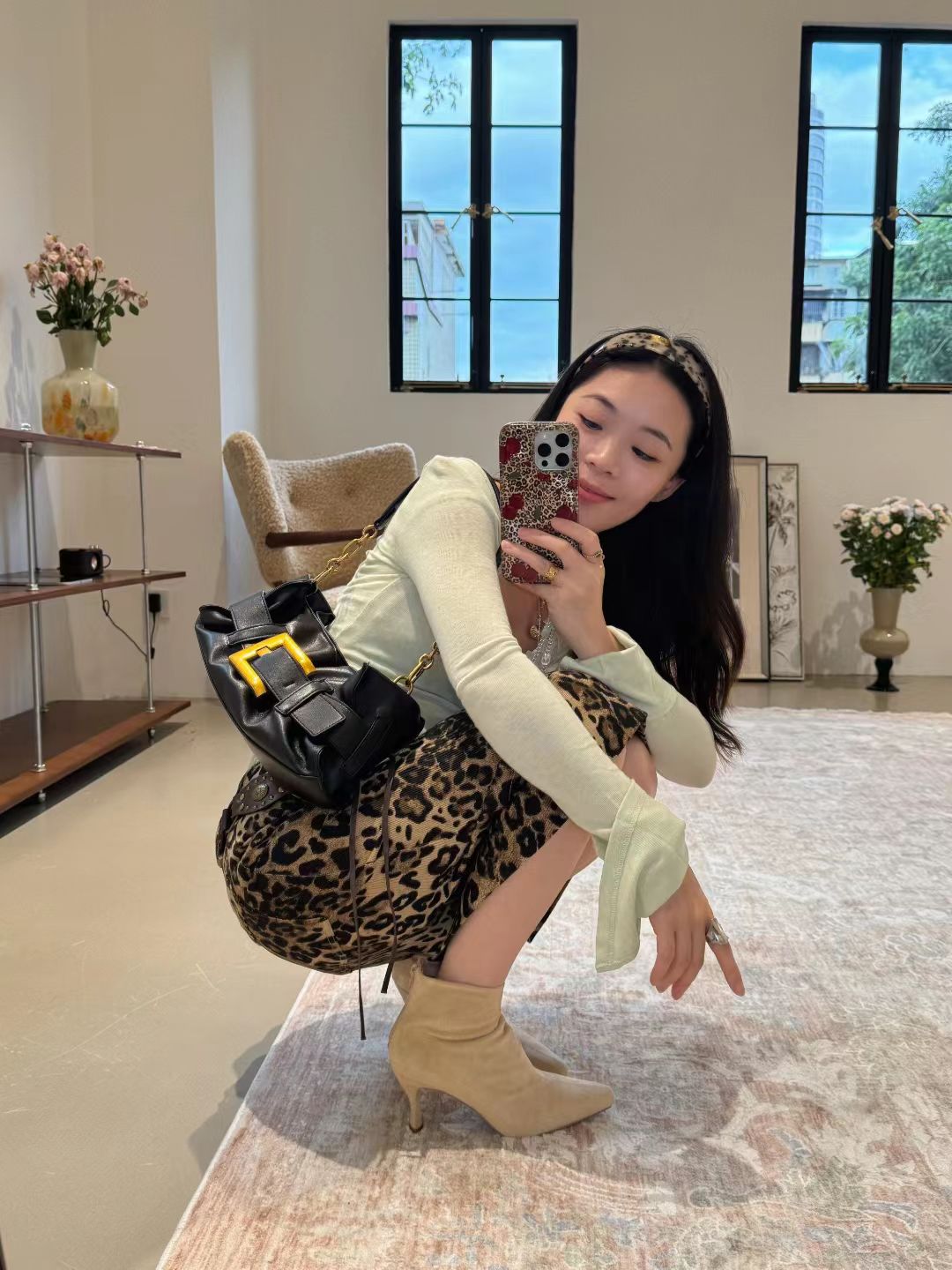 Fenla 25 Suede Pointy Ankle Boots