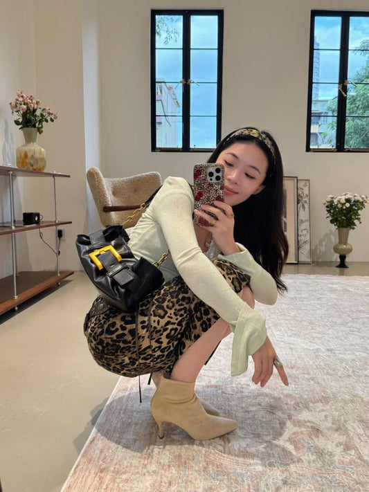 Fenla 25 Suede Pointy Ankle Boots