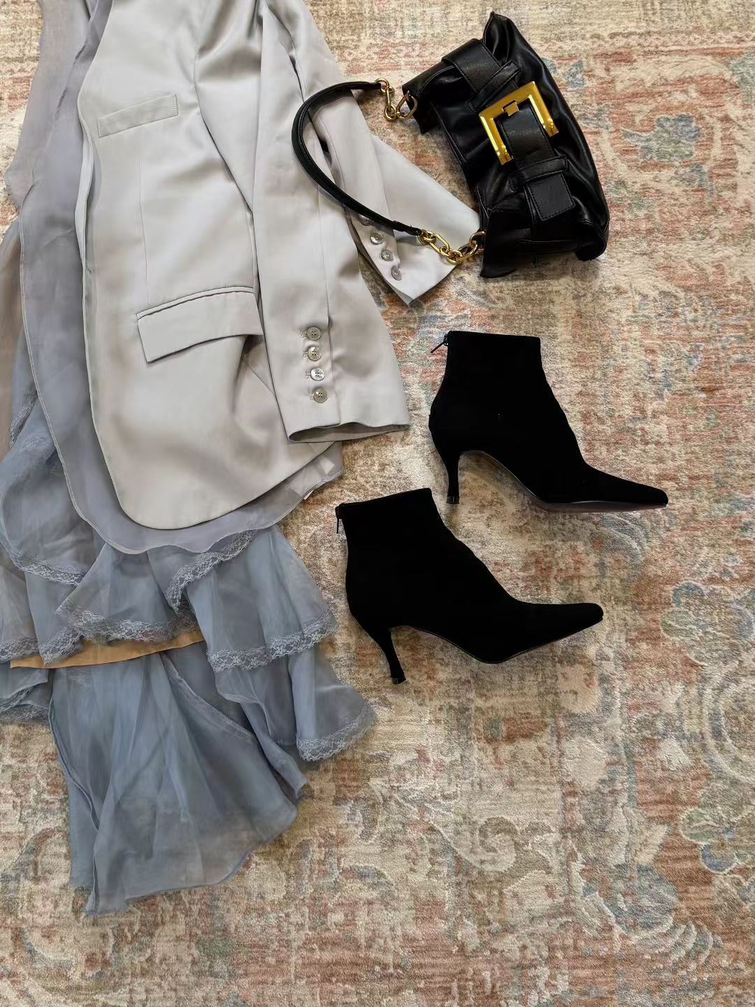 Fenla 25 Suede Pointy Ankle Boots