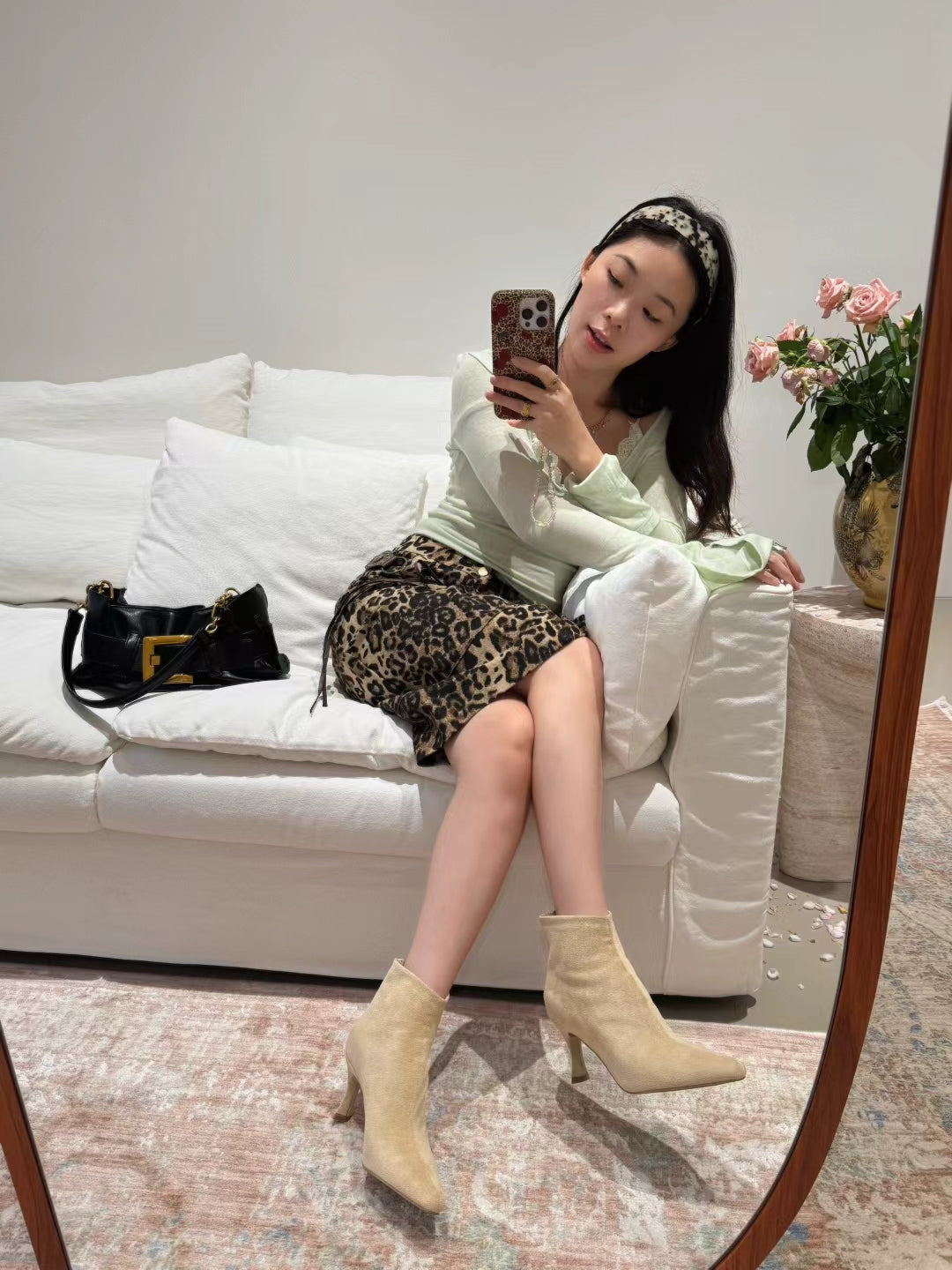 Fenla 25 Suede Pointy Ankle Boots