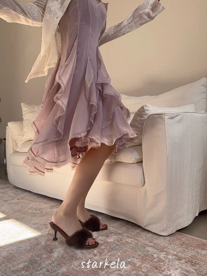 Autumn Fur Flower Heels