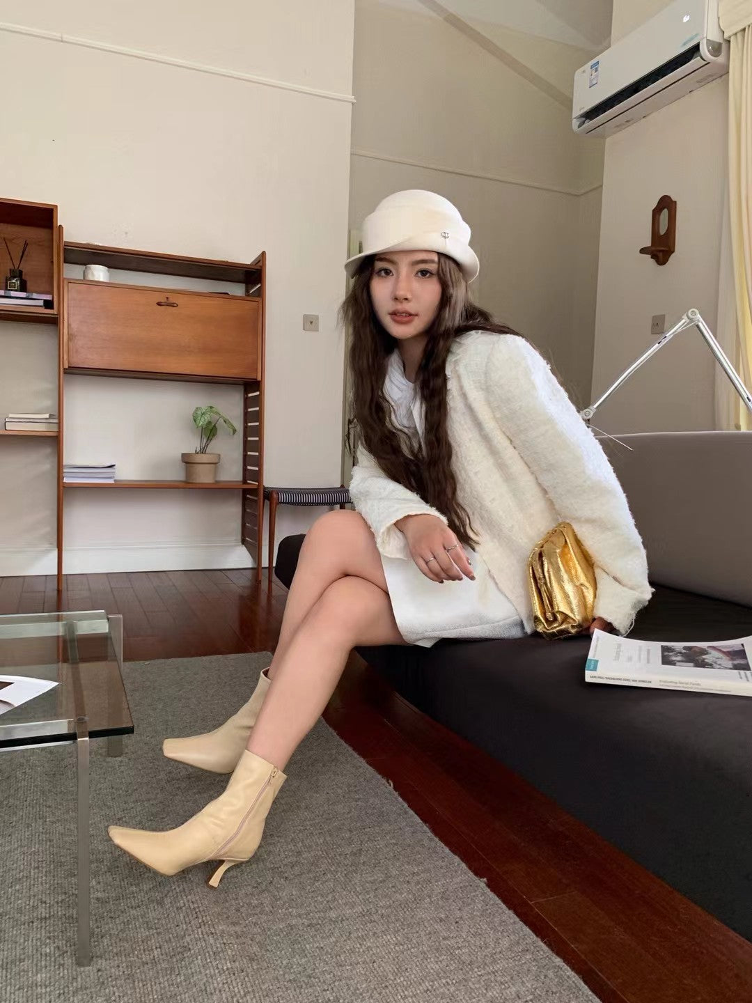 Square Toe Heeled Ankle Boots ST1828