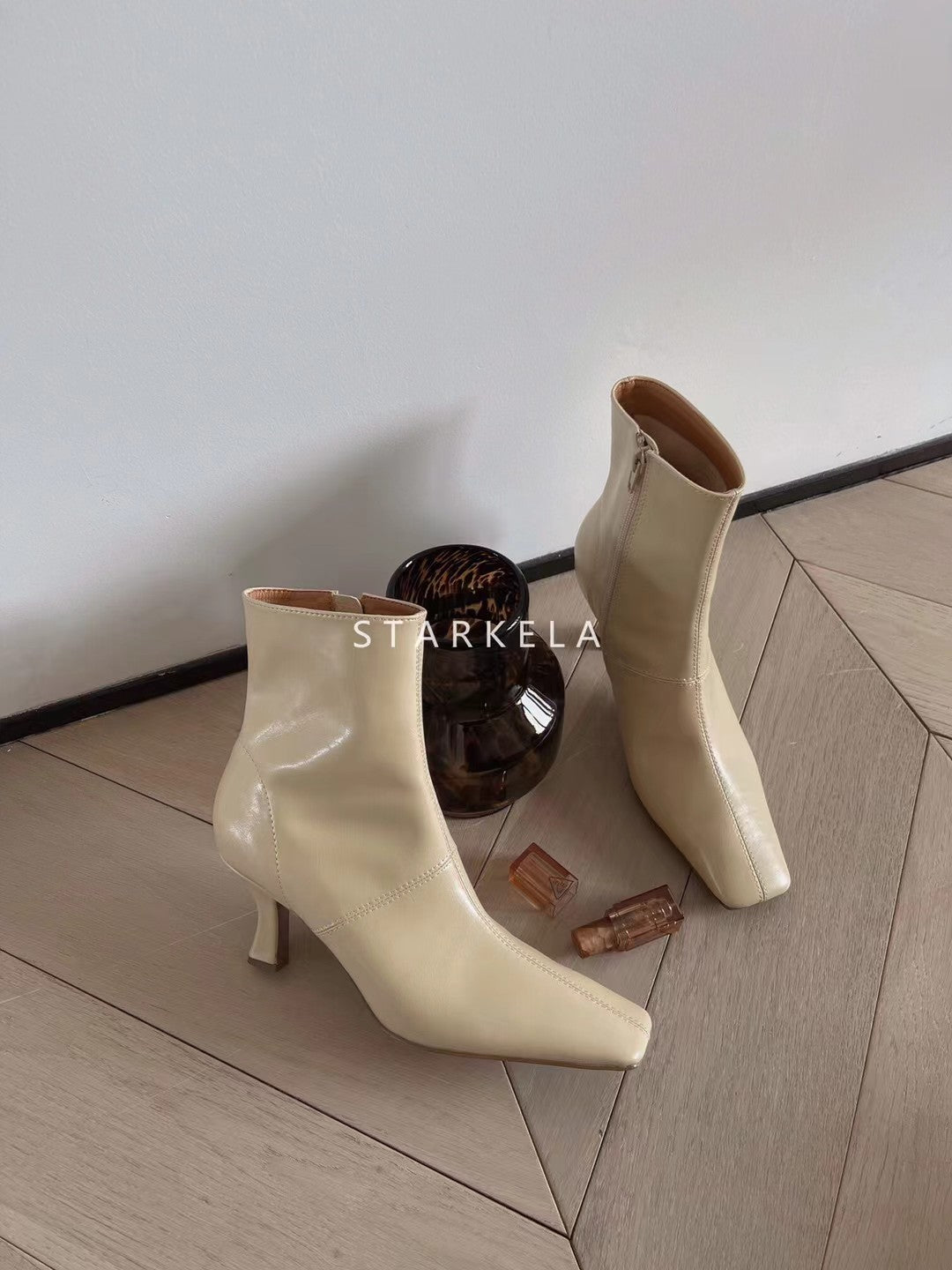 Square Toe Heeled Ankle Boots ST1828