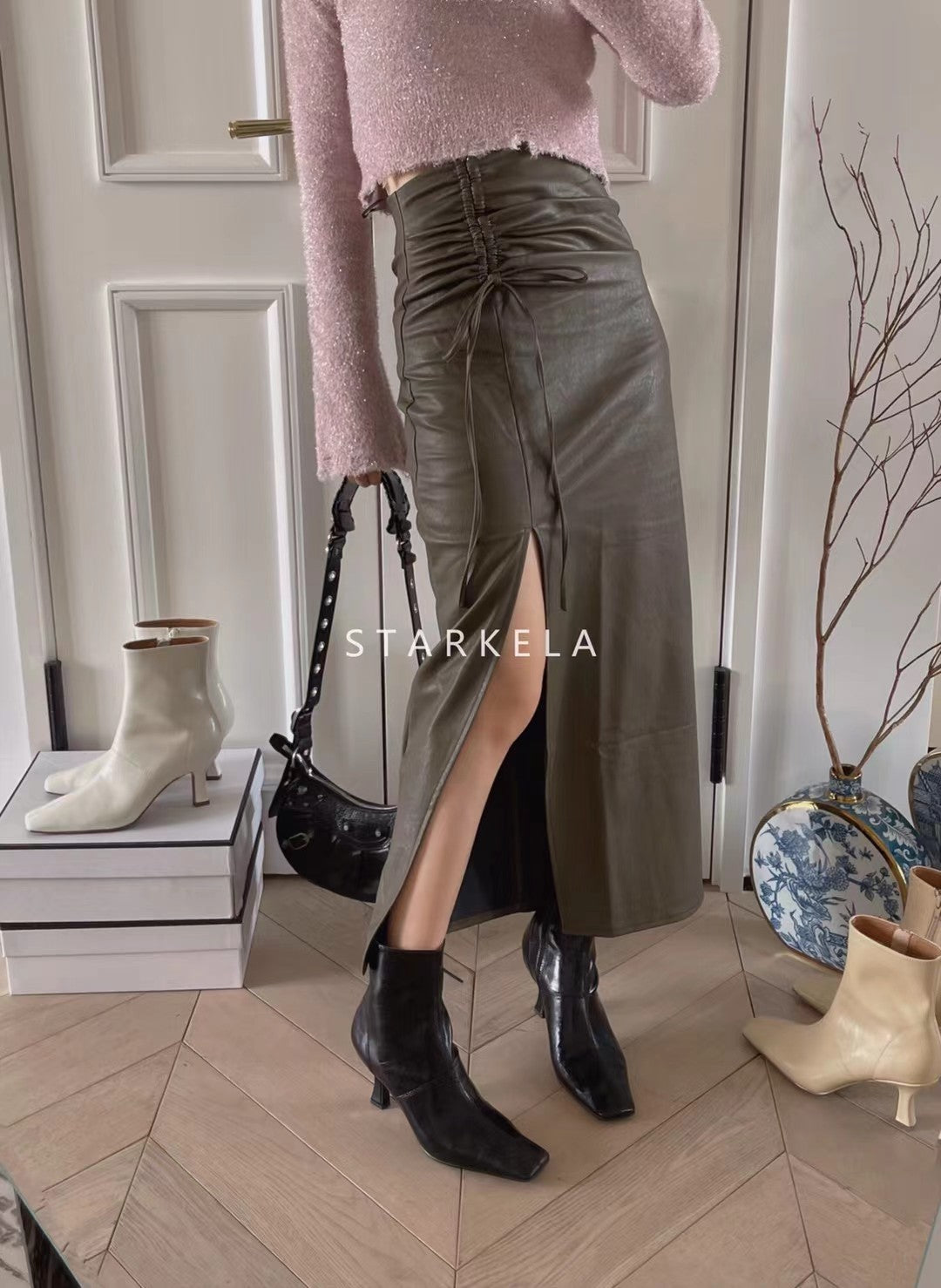 Square Toe Heeled Ankle Boots ST1828