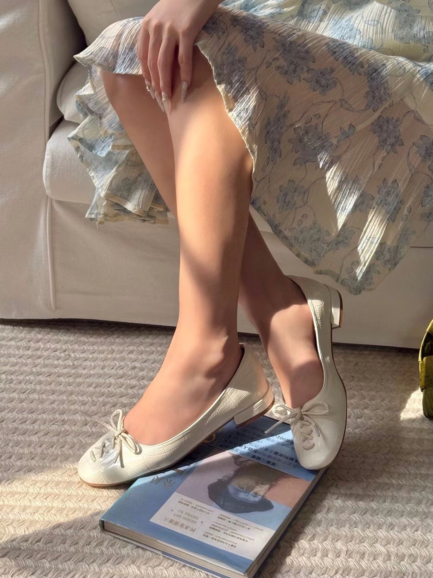 Petite Ballet Bow Flats Shoes SW6335