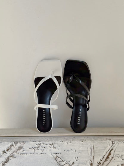 Mid-strap Curve Sandals Heels ST865