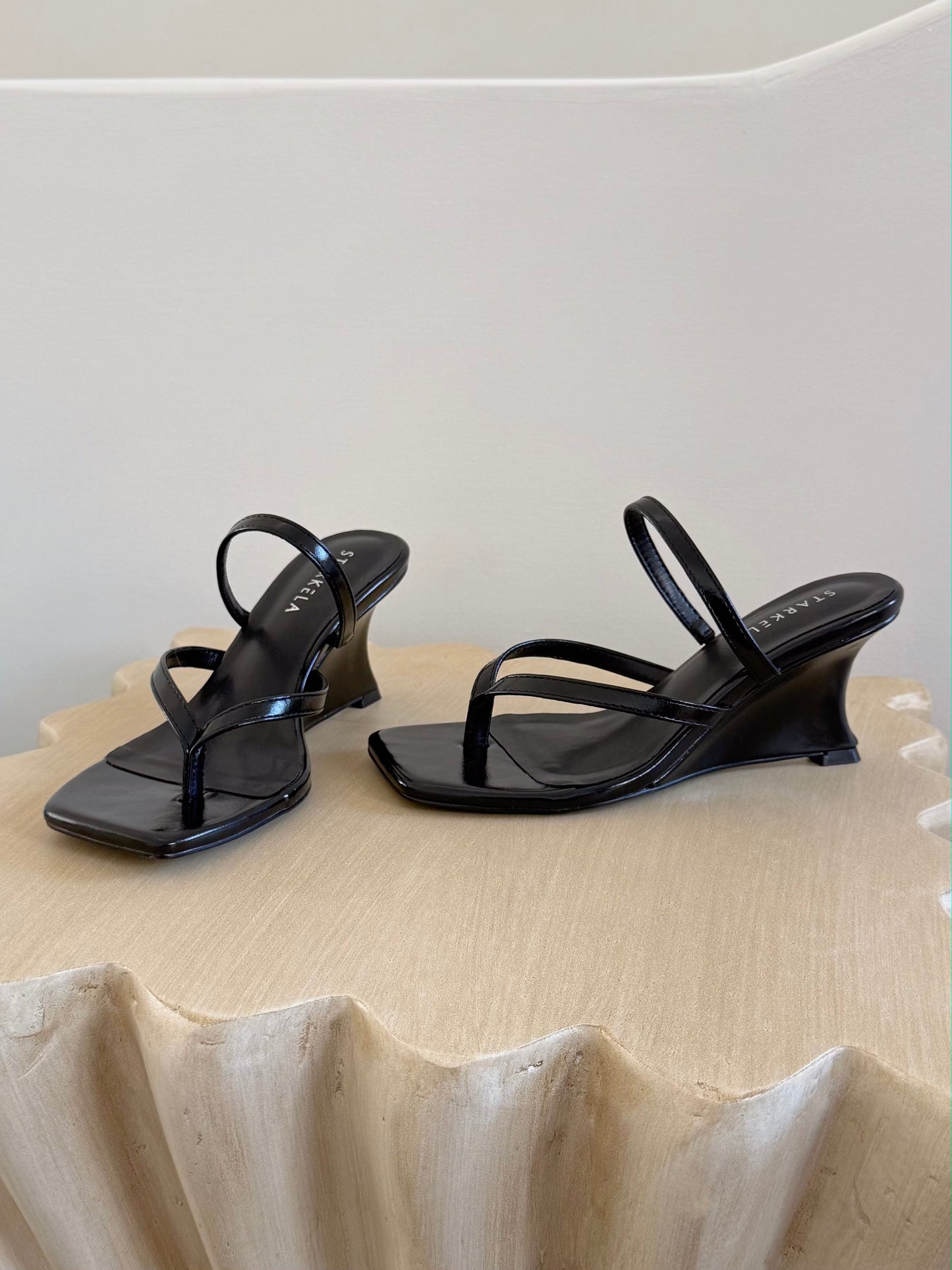 Mid-strap Curve Sandals Heels ST865