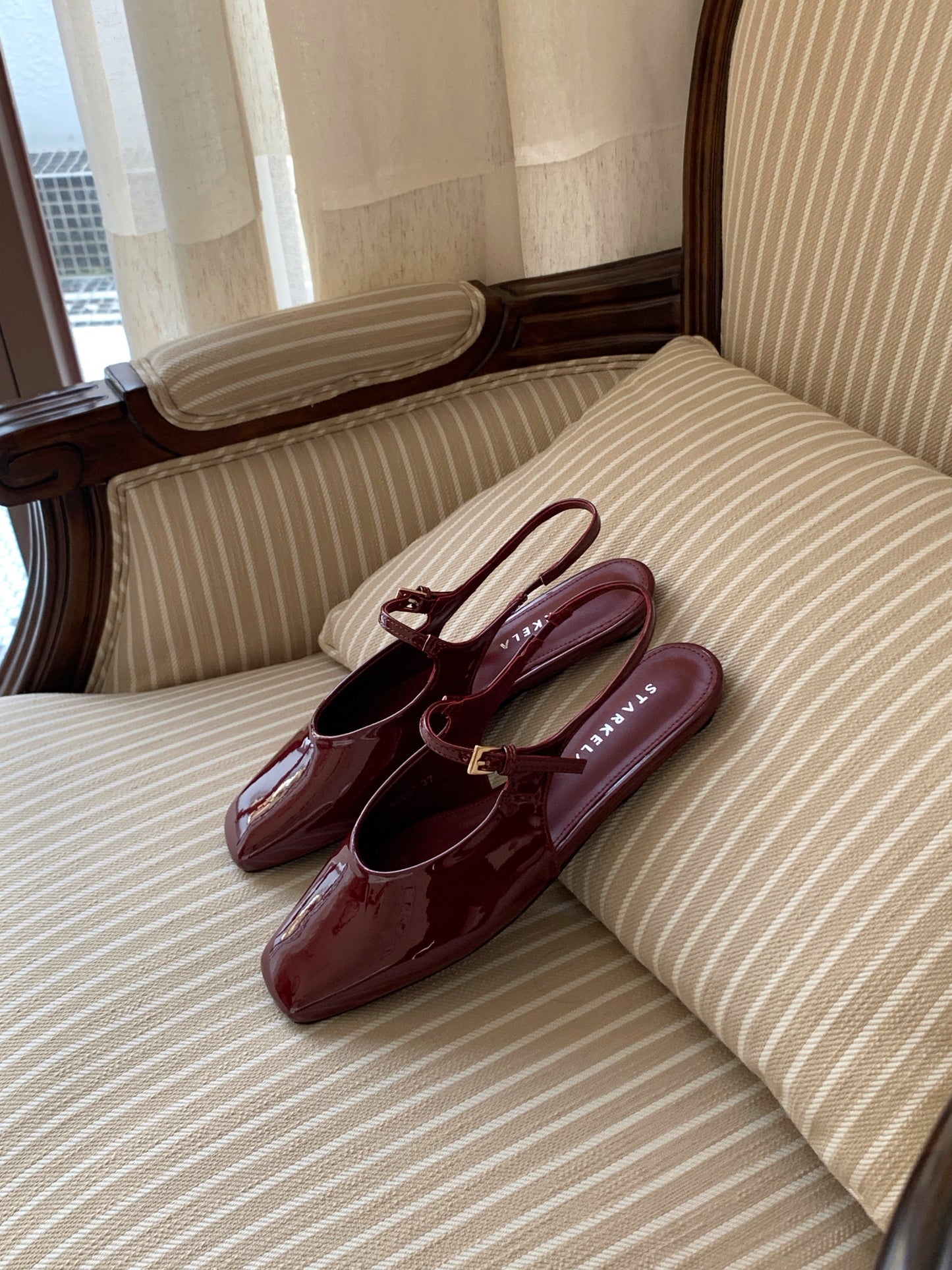 Rouge Square Mary Jane Slingback Flats SW6667