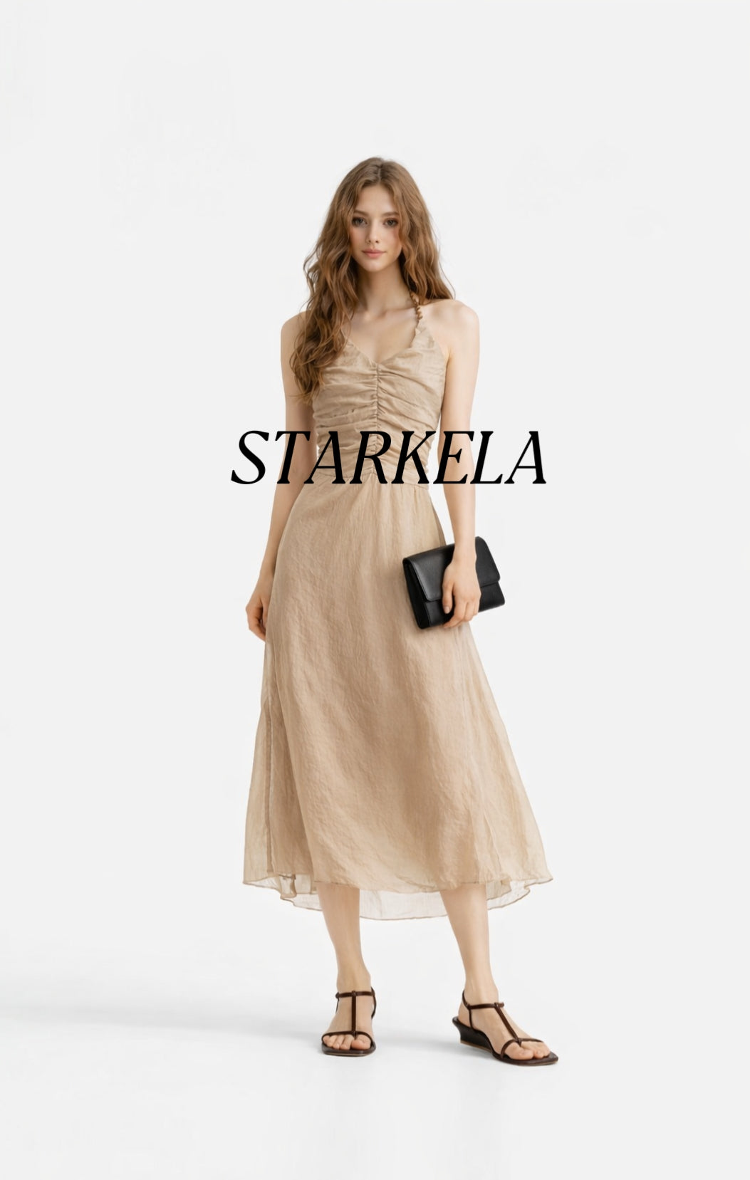 Villa Curve T-strap Sandals Heels ST8-360