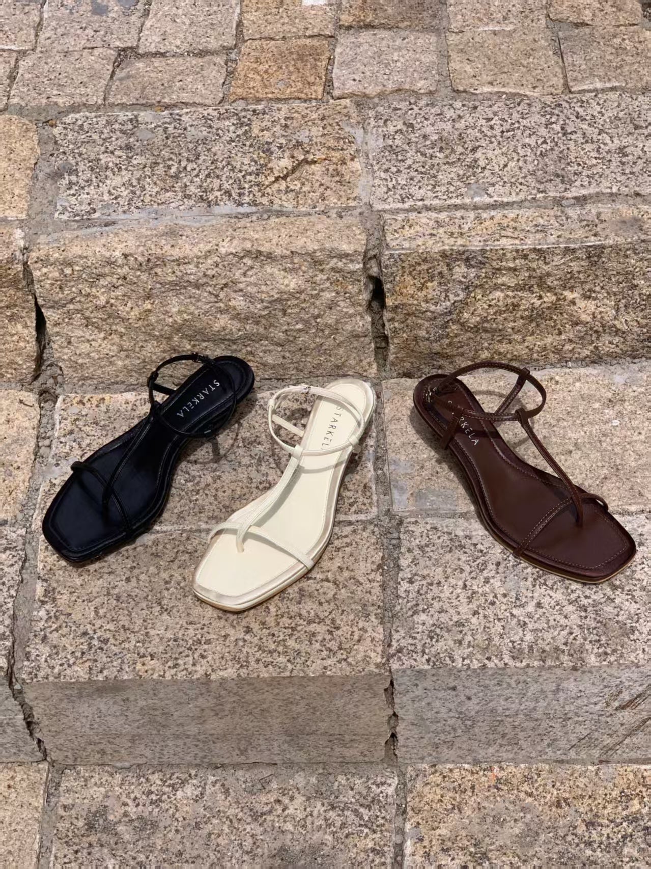 Villa Curve T-strap Sandals Heels ST8-360