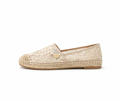 Bohemia Lace Espadrille Flats SH602