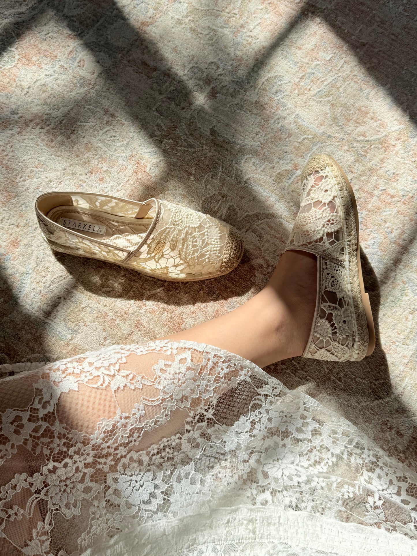 Bohemia Lace Espadrille Flats SH602