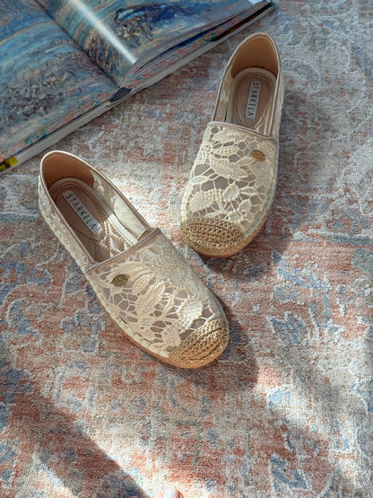 Bohemia Lace Espadrille Flats SH602