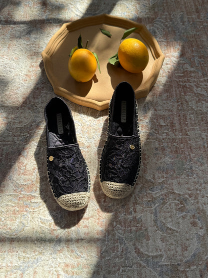 Bohemia Lace Espadrille Flats SH602