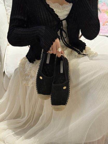 Bohemia Lace Espadrille Flats SH602