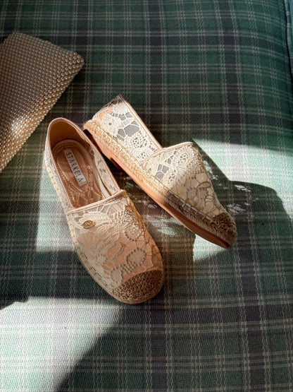 Bohemia Lace Espadrille Flats SH602