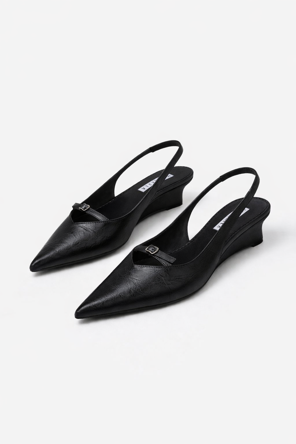 Front Strap Wedge Slingback Heels ST8-270