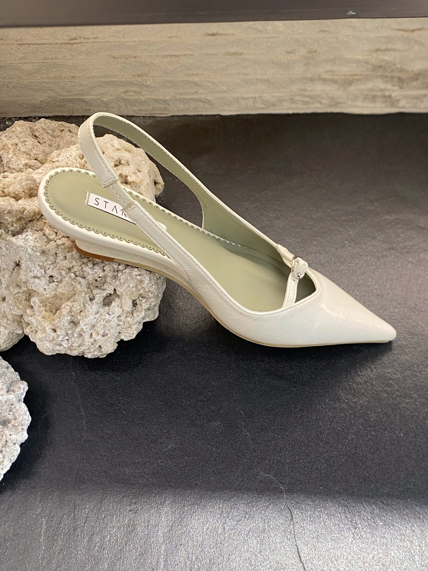 Front Strap Wedge Slingback Heels ST8-270