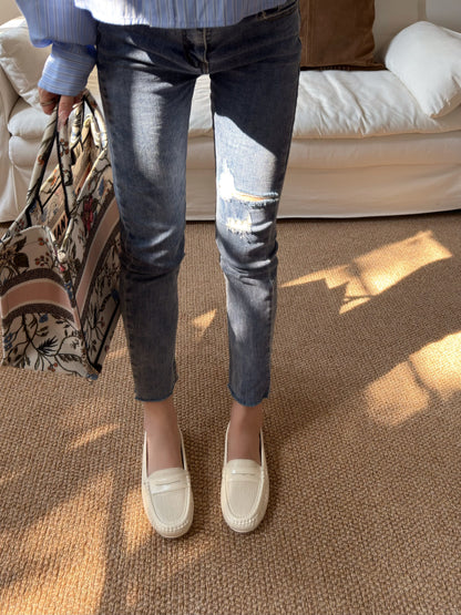 Everyday Creamy Weave Loafers SK118