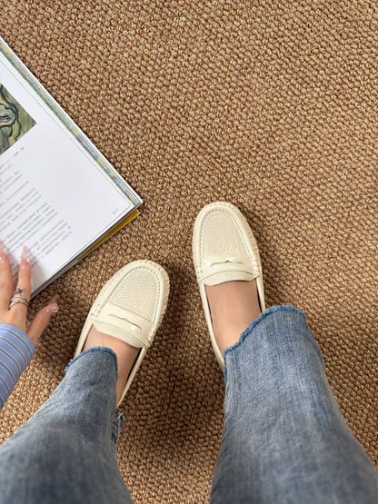Everyday Creamy Weave Loafers SK118