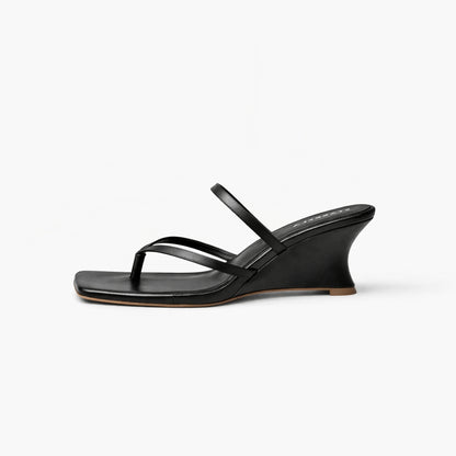 Mid-strap Curve Sandals Heels ST865