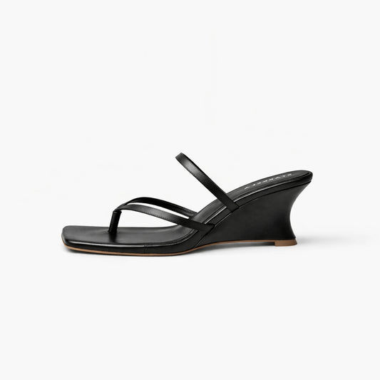 Mid-strap Curve Sandals Heels ST865