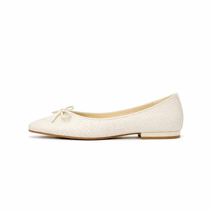 Ribbon Woven Ballet Flats SW6332
