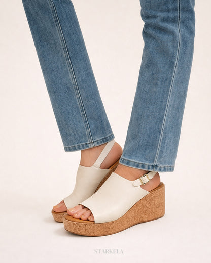 Melon Sling-back Wedges ST808