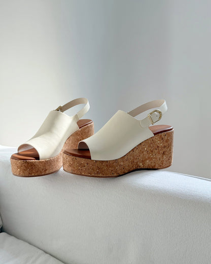 Melon Sling-back Wedges ST808