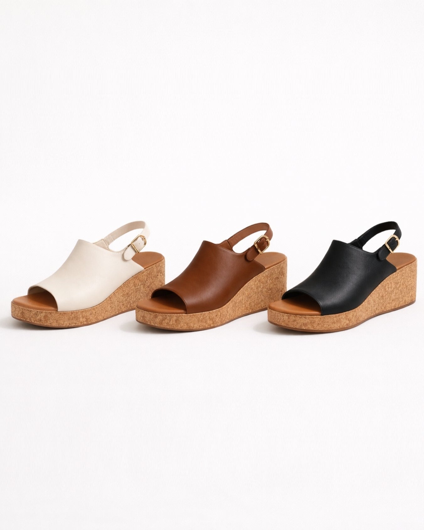 Melon Sling-back Wedges ST808