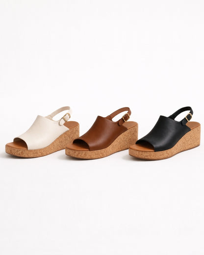 Melon Sling-back Wedges ST808