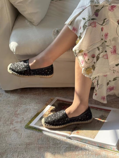 Fleur Lace Espadrilles Flat SH606