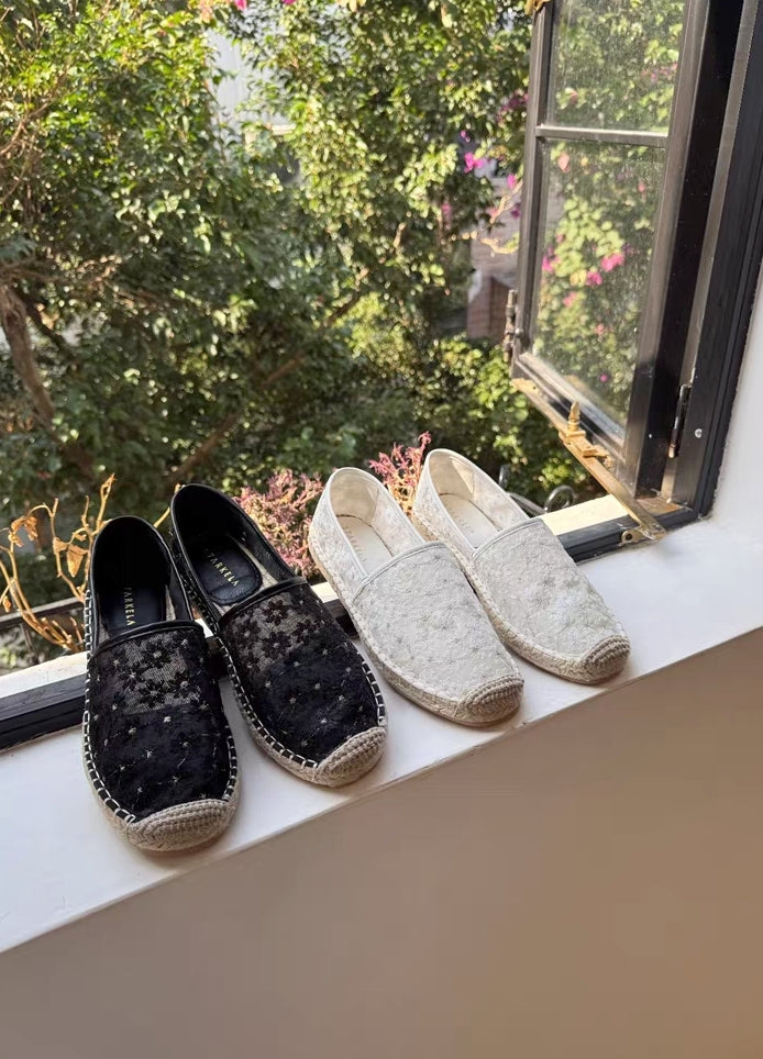 Fleur Lace Espadrilles Flat SH606