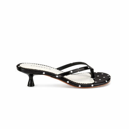 Polka Thong Kitten Heels SW6999