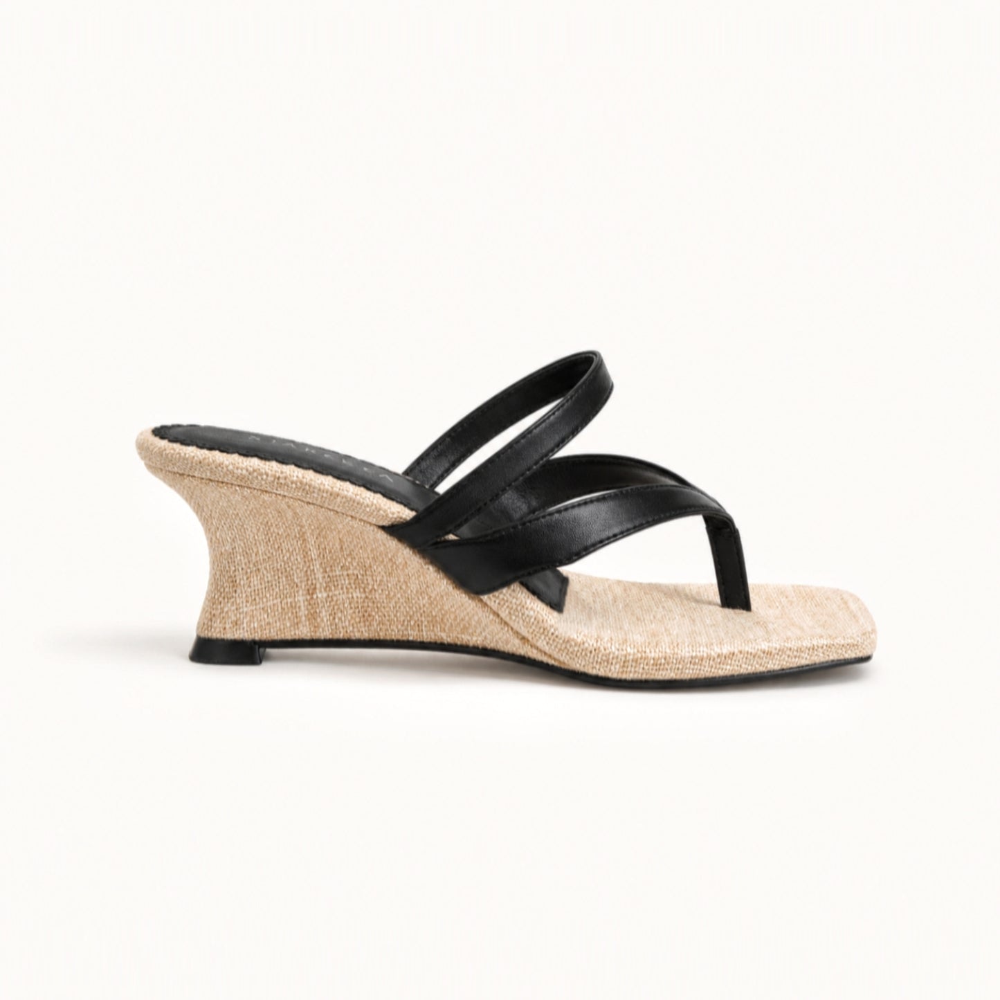 Riviera Linen Wedge Heels ST813