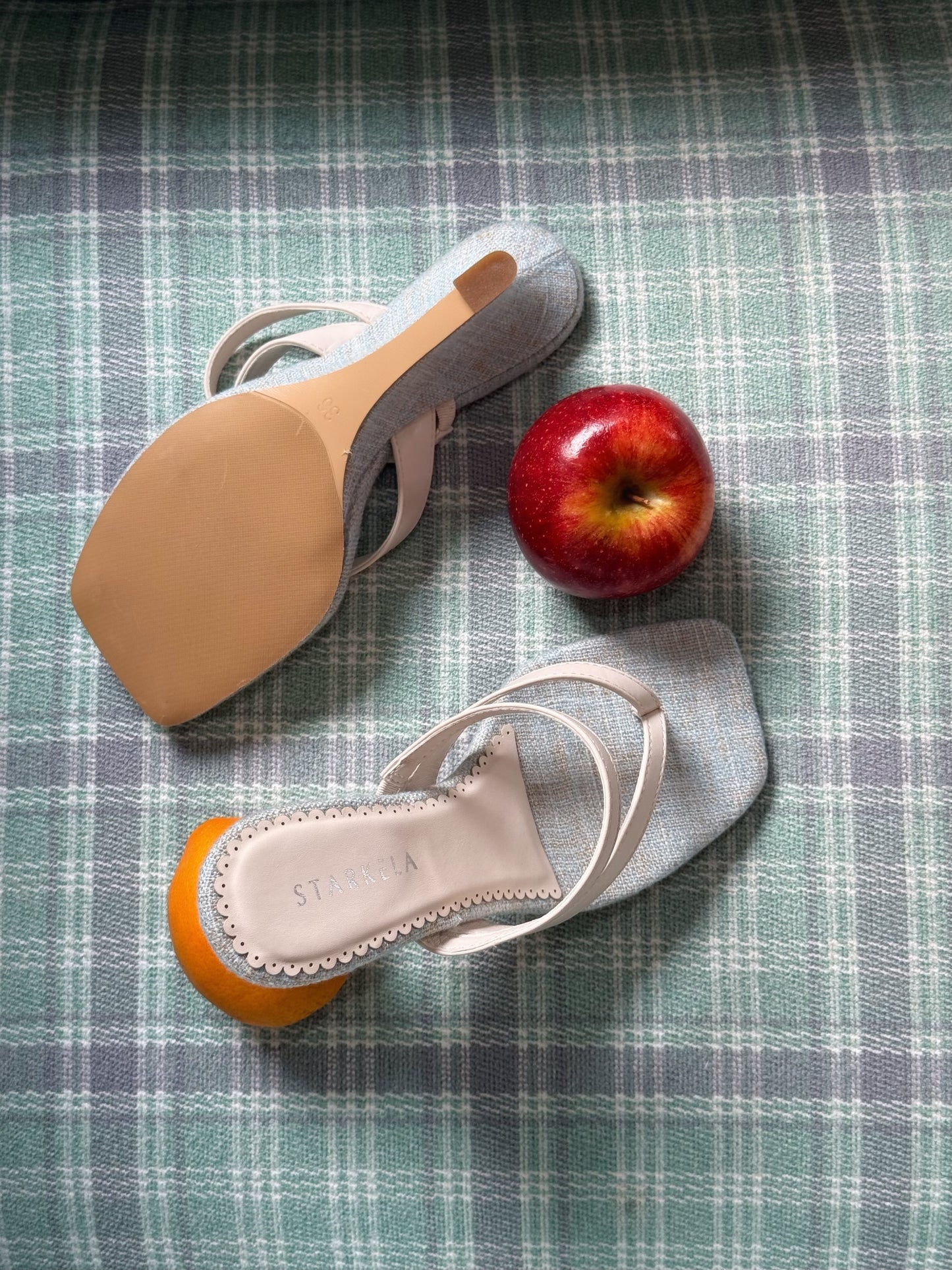Riviera Linen Wedge Heels ST813