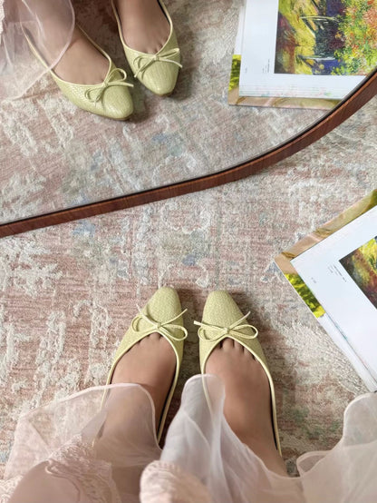 Ribbon Woven Ballet Flats SW6332