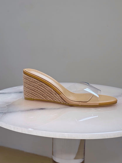 Espadrille Clear Pointy Wedges ST879