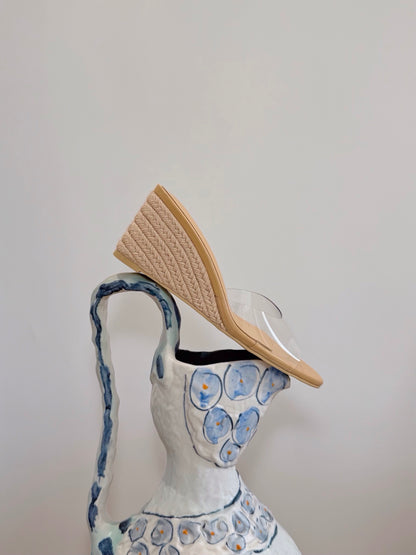 Espadrille Clear Pointy Wedges ST879